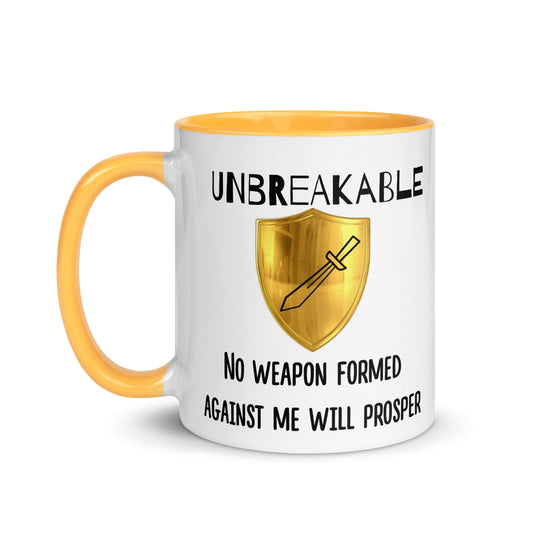 No Weapon Formed Mug with Color Inside